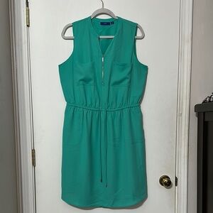 Apt. 9 Green Sleeveless Plunge Midi Sundress